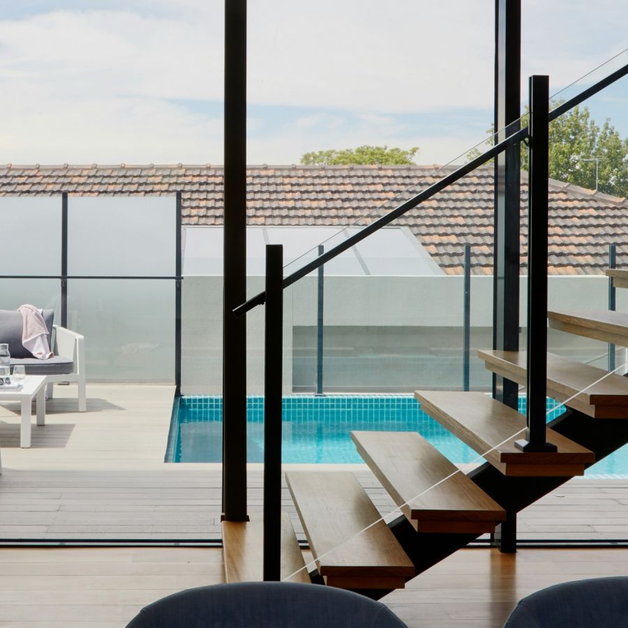 Residential Glass Railing & Skylight